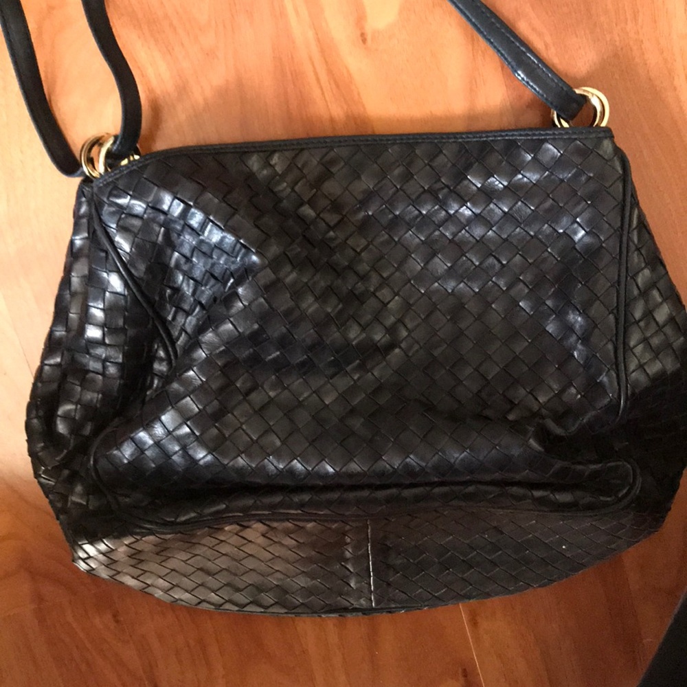 Siso black bag with cross patching